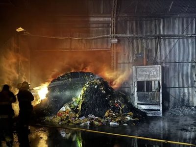 Un incendio arrasó con la planta de Residuos Sólidos Urbanos en Aluminé