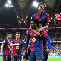 Barcelona golea 5-2 al Real Madrid para consagrarse monarca de la Supercopa de España