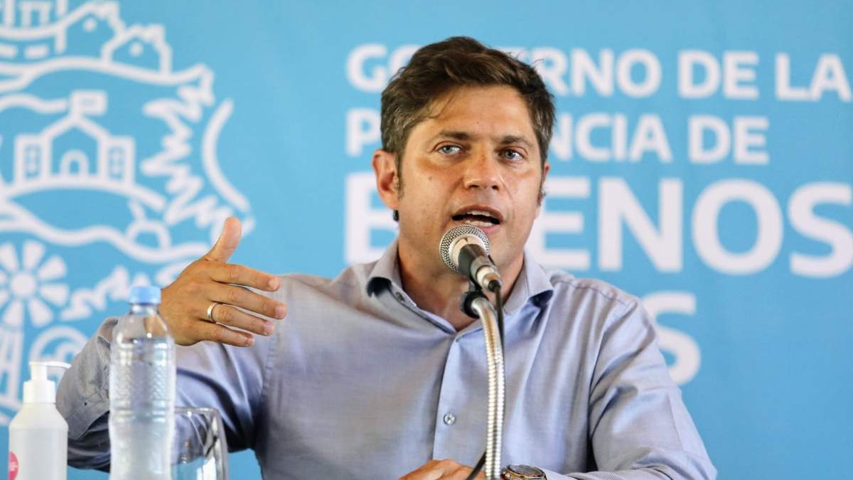 Axel Kicillof fue increpado en Brandsen. Fuente: (Twitter)