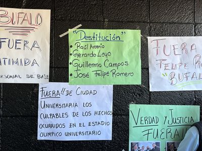 "No somos asesinos”: seguridad de la UNAM protesta