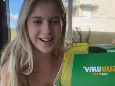 Subway regala 37 mil pesos a una mujer multada por no declarar su sándwich en un vuelo