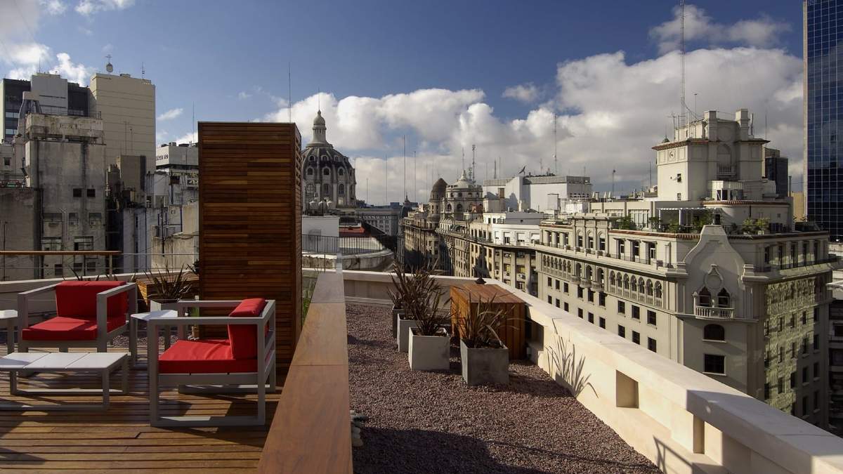 Terraza en la Ciudad de Buenos Aires. Fuente: (Twitter)
