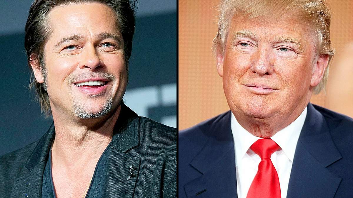 Brad Pitt y Donald Trump. Fuente: (Instagram)