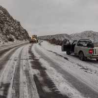 Alerta conductores: rutas cortadas por nieve y hielo