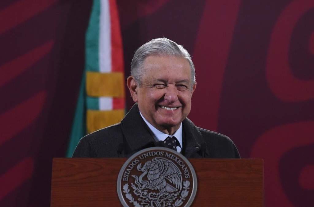 El presidente López Obrador en Palacio Nacional