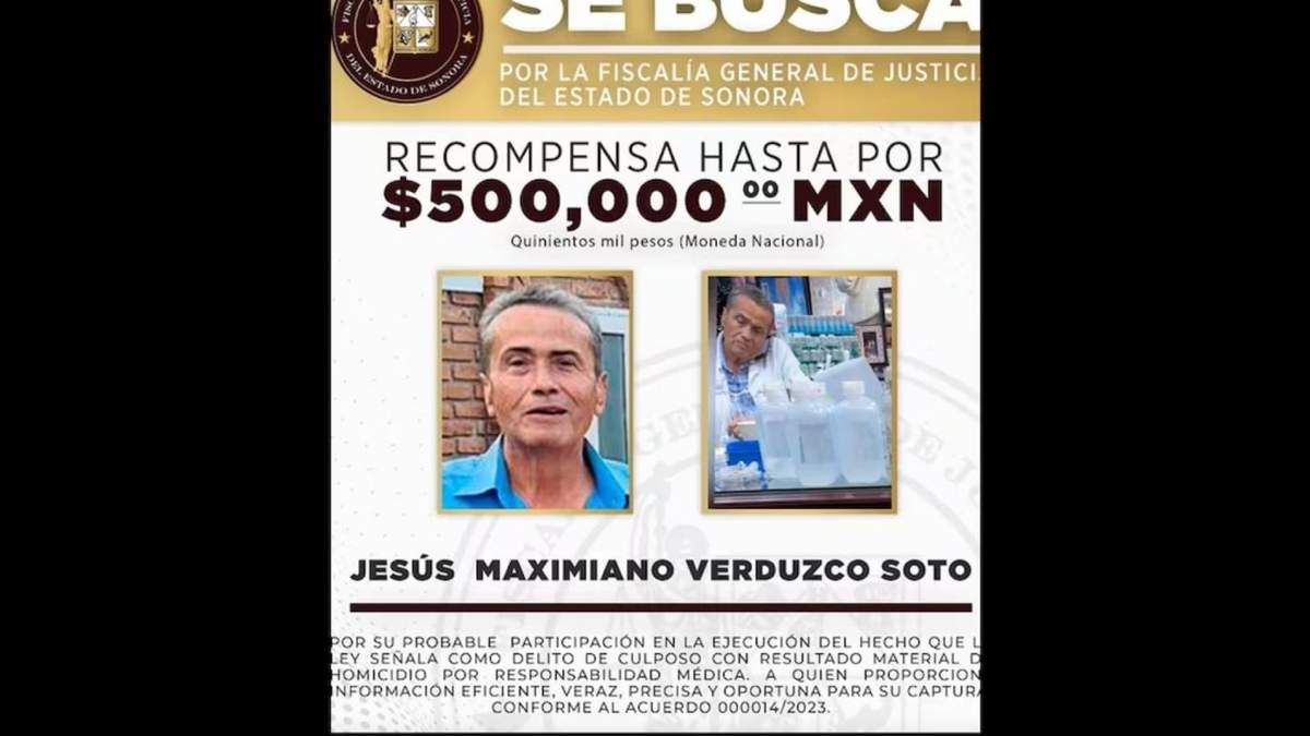 Ficha de búsqueda de Jesús Maximiano, por quien ofrecen 500 mil pesos a quien aporte información que facilite el arresto