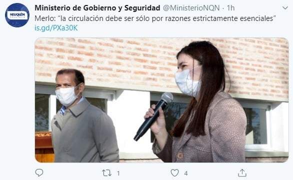 Tuit del Gobierno