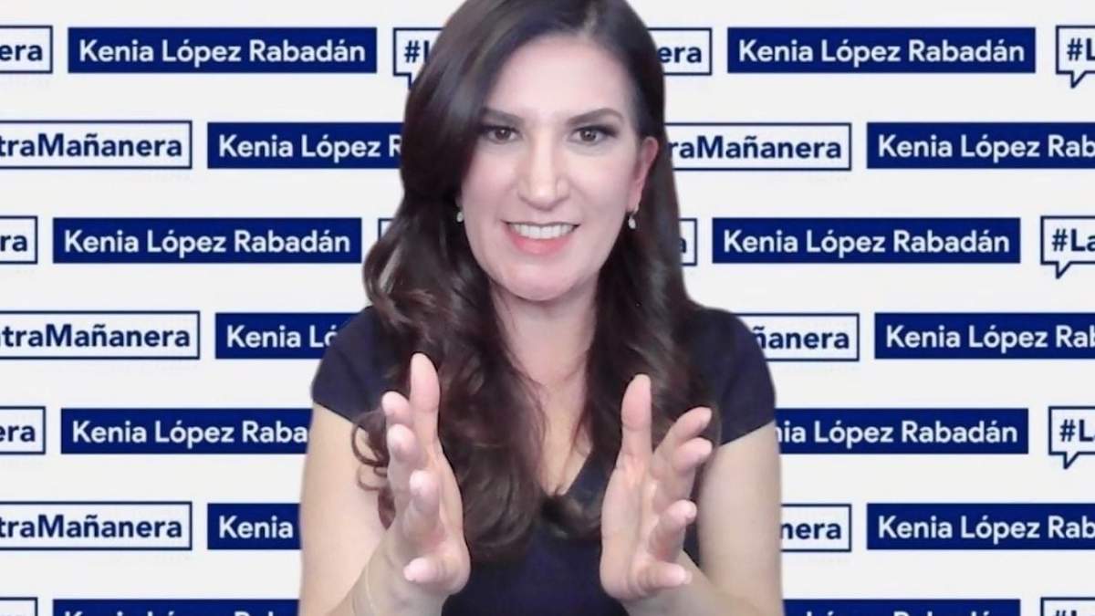 La senadora en su contramañanera