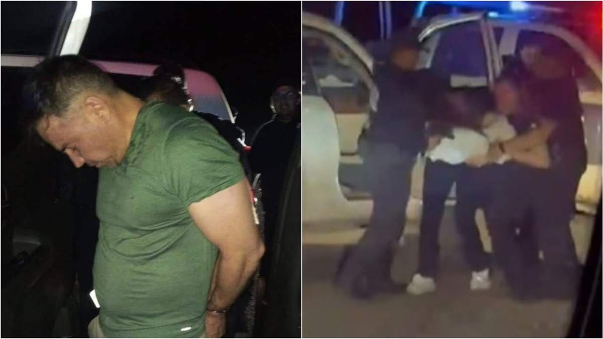El diputado petista por Coahuila, Antonio Flores Guerra, y su hermana, Tania Flores Guerra, expresidenta municipal de Múzquiz, en el momento de su detención