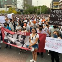 Con marcha, integrantes de la UdeG exigen justicia por los hermanos González Moreno