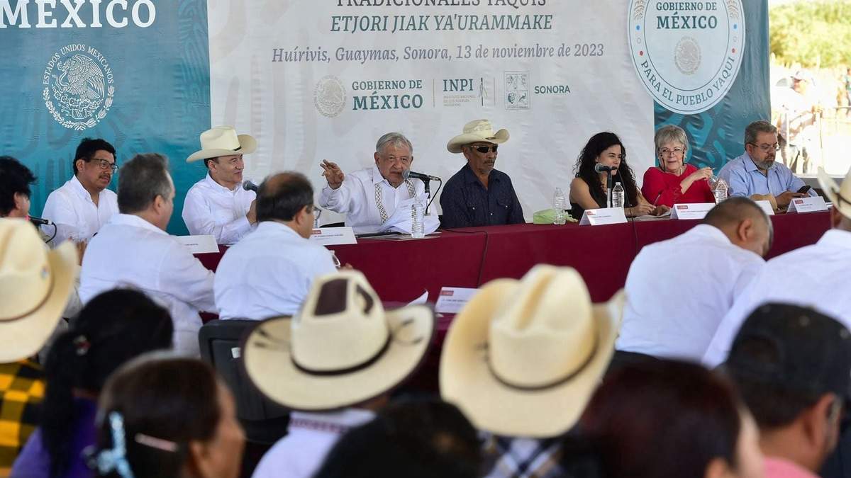 El mandatario en Sonora