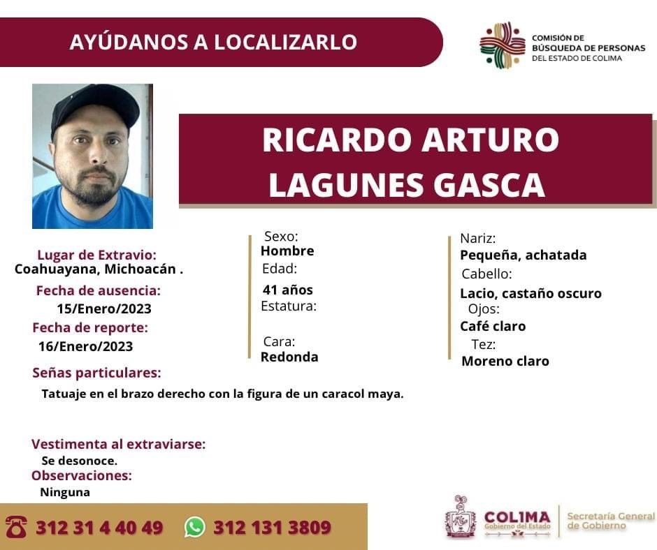 ficha desaparecido