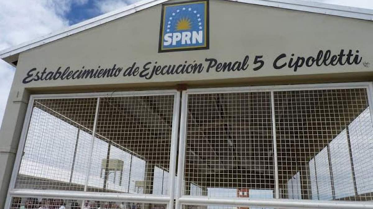 Establecimiento de Ejecución Penal N°5, de Cipolletti. Fuente: (Twitter)