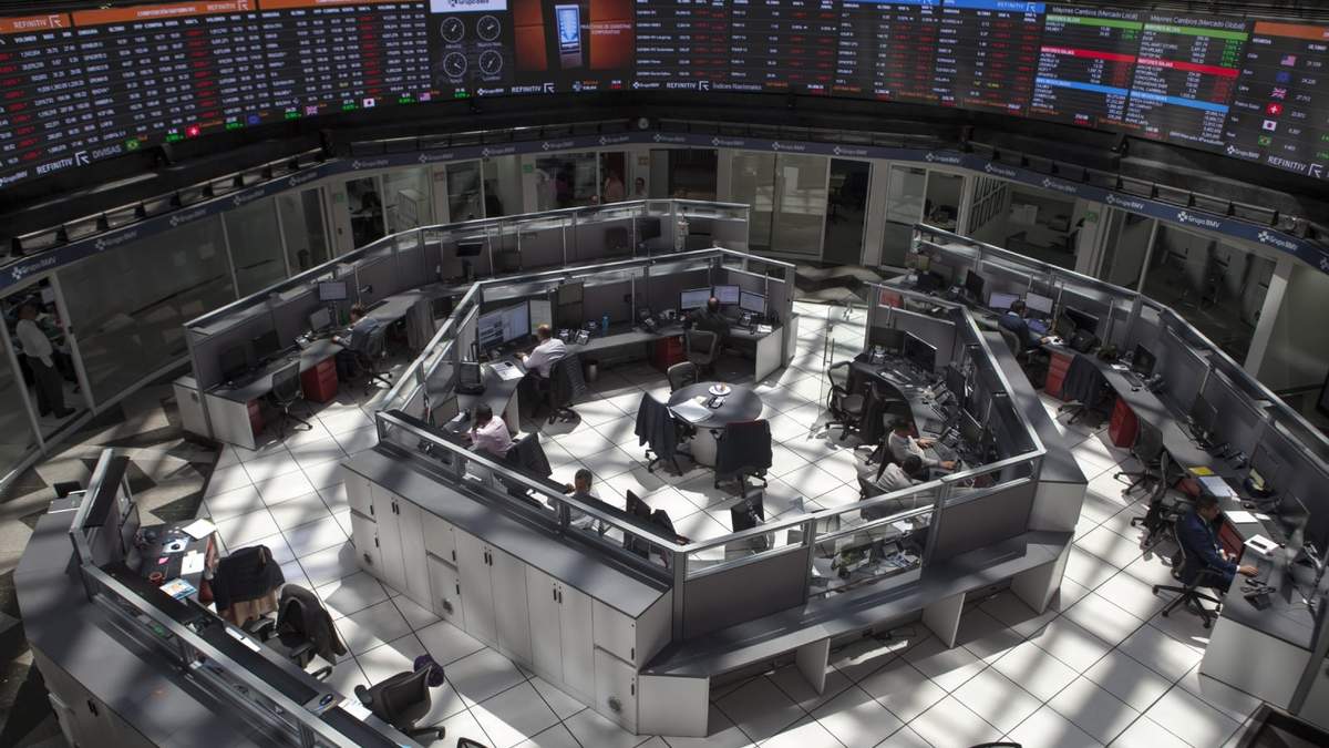 Piso de remates de la Bolsa Mexicana de Valores