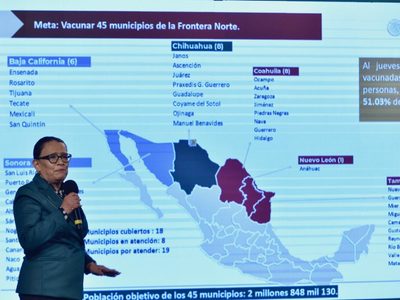 Vacunación en el norte con miras a la reapertura de la frontera va en 51%: SSPC