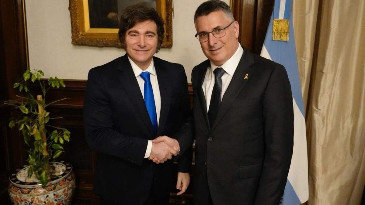 El presidente Javier Milei recibió al ministro de Relaciones Exteriores del Estado de Israel, Gideon Sa’ar