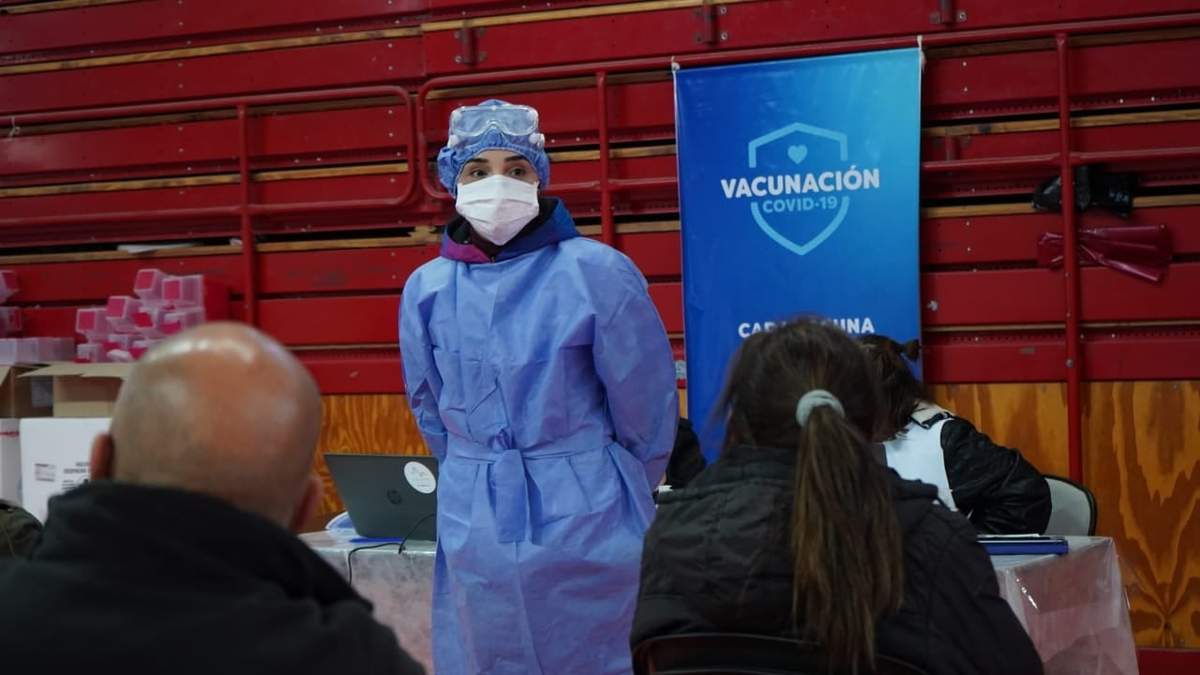Operativo de vacunación en Neuquén. Fuente: (Twitter)