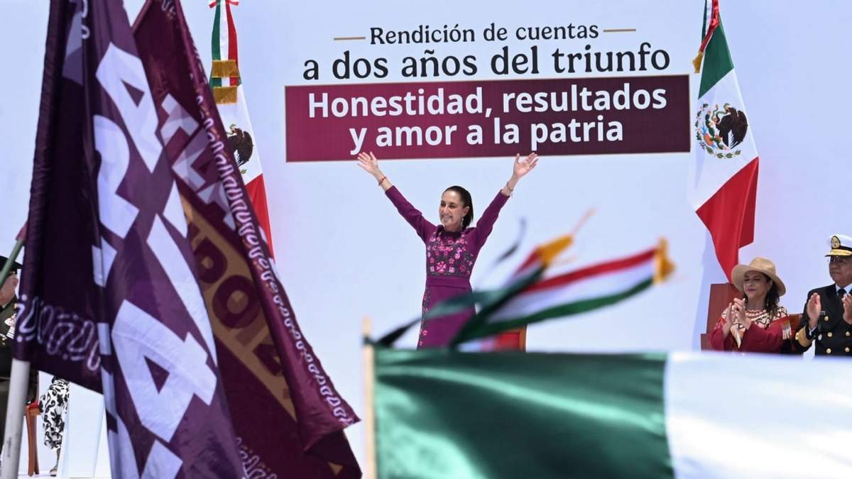 La presidenta Claudia Sheinbaum rindió informe a dos años de su gobierno