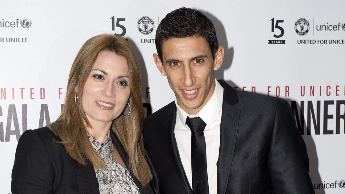 Jorgelina Cardoso y Ángel Di María. Fuente: (Instagram)