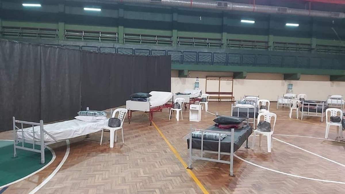 Actualidad del gimnasio municipal de Chos Malal. Fuente: (Twitter)