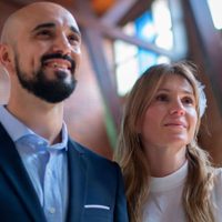 Mora Calabrese sorprendió a Abel Pintos en su cumpleaños 40