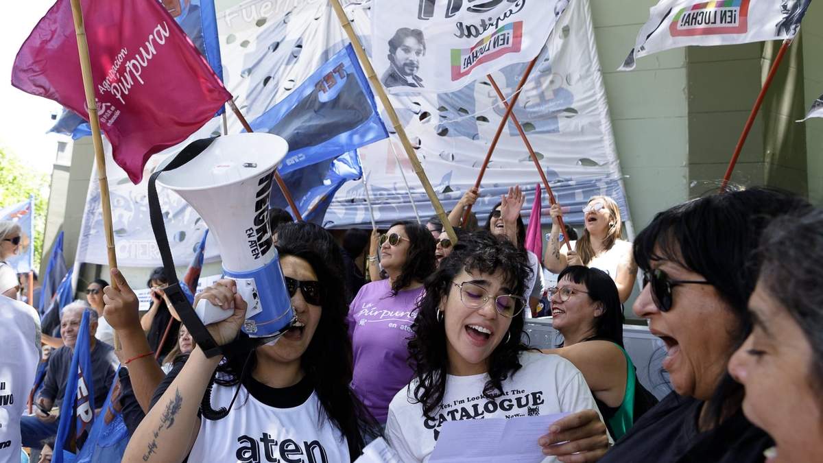 El reclamo de ATEN llegará hasta Casa de Gobierno. Fuente: (Emiliano Ortiz)