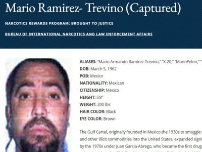 Exlíder del Cártel del Golfo, Mario Ramírez Treviño, muere en prisión de EE.UU.