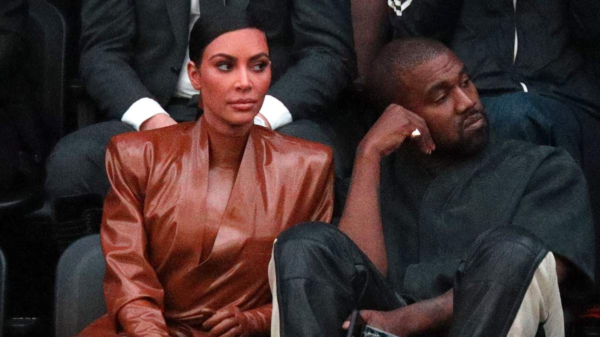 Kim Kardashian y Kanye West. Fuente: (Twitter)