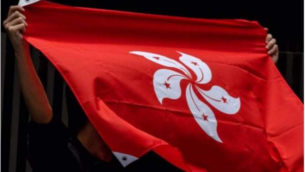 Imagen de archivo de al bandera de Hong Kong