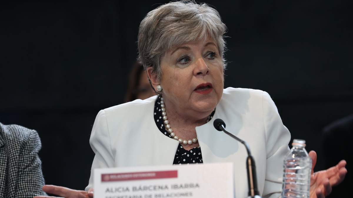 La canciller Alicia Bárcena