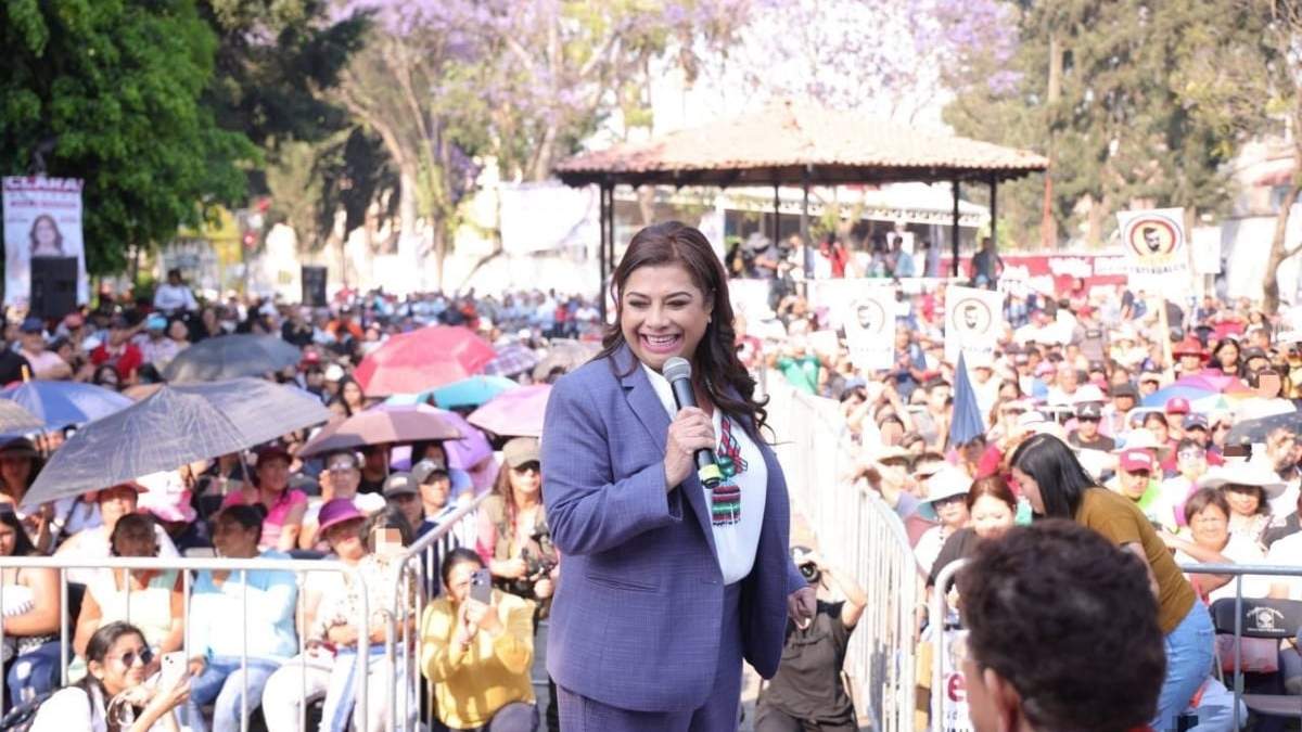 Clara Brugada, candidata a la Jefatura de Gobierno