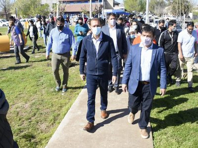 Omar Gutiérrez y Mariano Gaido juntos, en una nueva inauguración