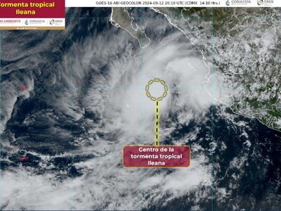 Se forma la tormenta tropical Ileana; impactará dos veces al país