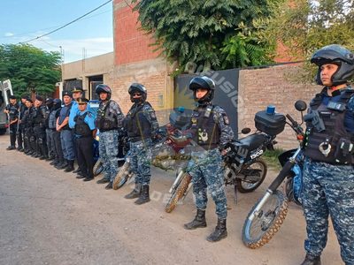 Desarmaron un kiosco narco en un allanamiento en la toma La Familia