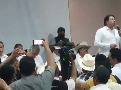 Adán Augusto y Rodríguez Bucio participan en acto para promover la revocación de mandato (Video)