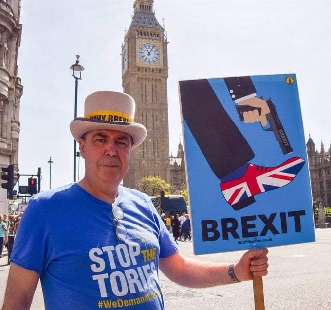 Protesta contra el Brexit en en Londres