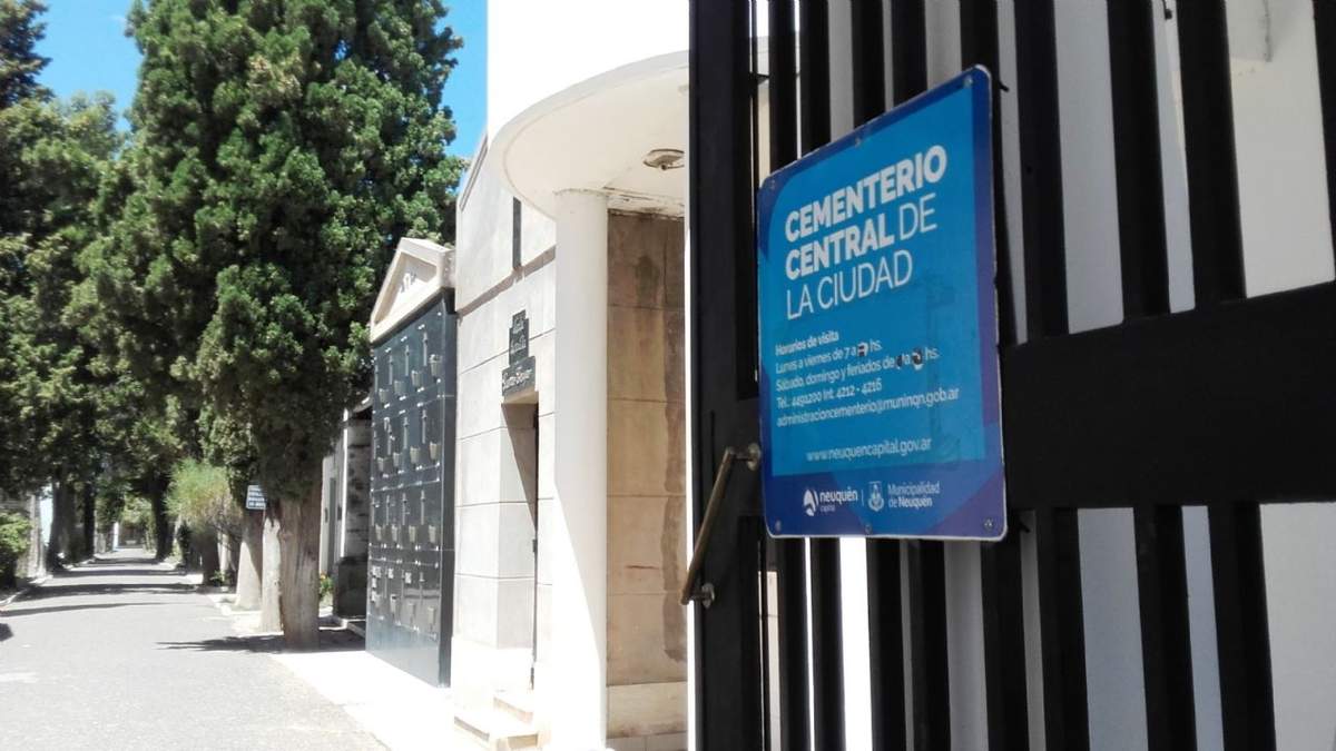 Cementerio Central de Neuquén. Fuente: (Twitter)