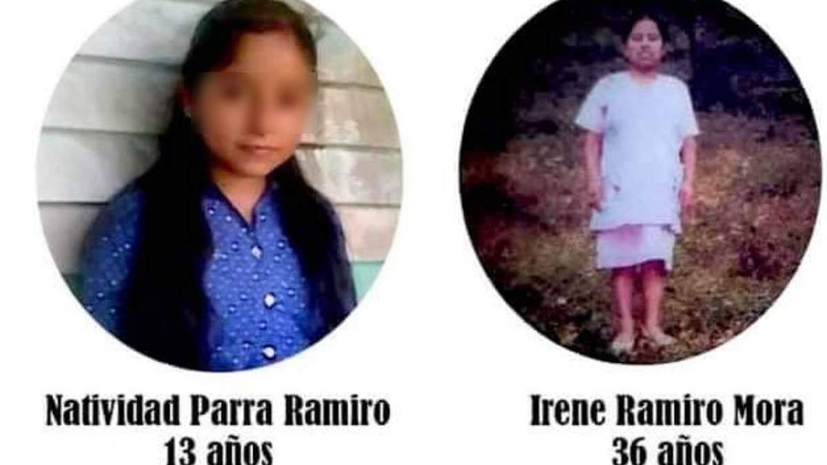 Natividad Parra Ramiro y su madre Irene Ramiro Mora
