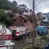 Las intensas lluvias provocaron desmoronamientos en San Martín