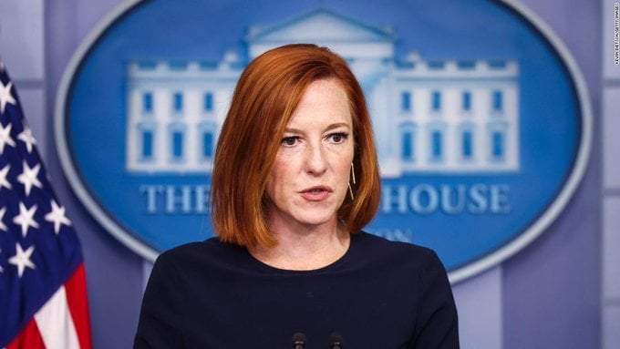 Jen Psaki la vocera del presidente de los Estados Unidos