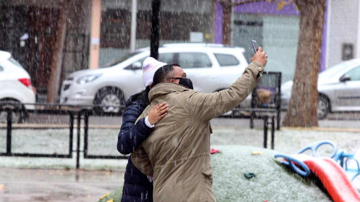 Nieve en Neuquén. Fuente: (Twitter)