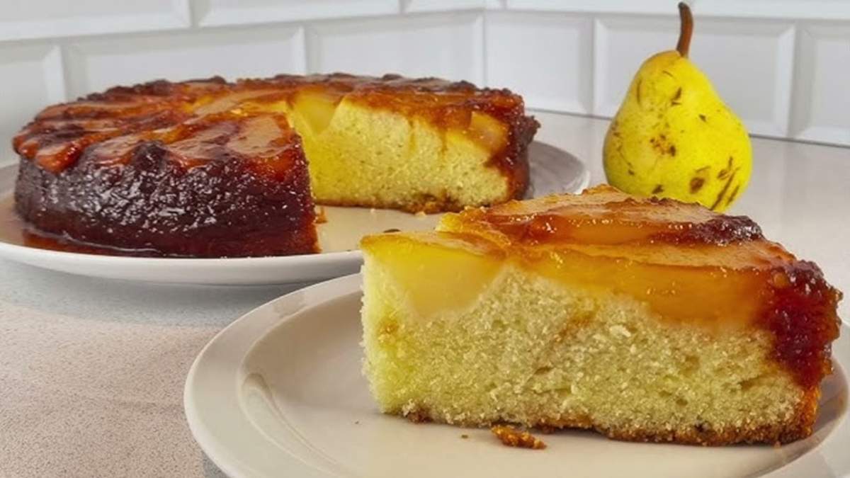 Torta 10 cucharadas de pera. Fuente: (X)