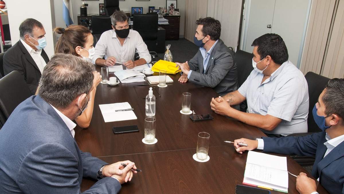 Reunión entre Matías Lammens y Darío Martínez. Fuente: (Twitter)