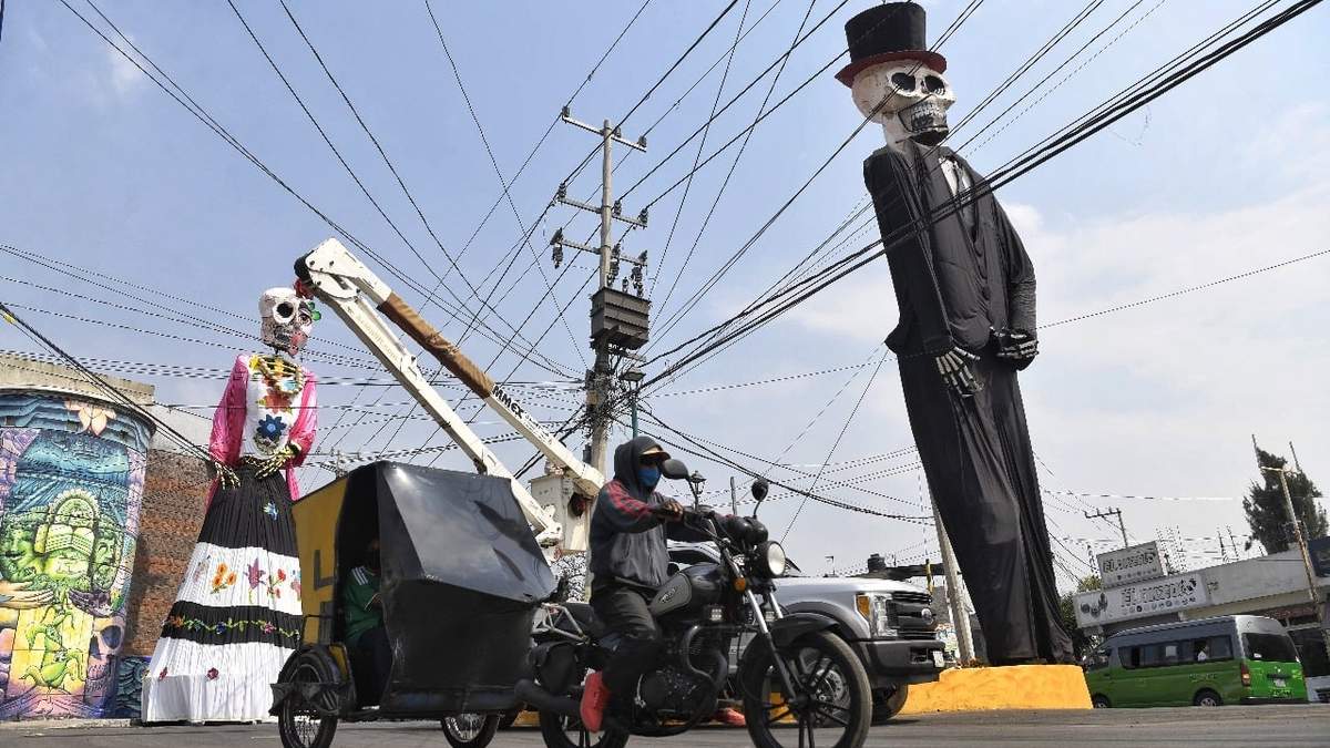 Un mototaxi en calles de Tláhuac