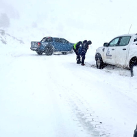 Inconvenientes por la nieve en varios puntos de la provincia