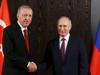 El presidente de Turquía se reunió con Vladimir Putin en Kazajstán