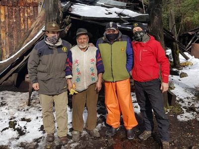 Huechulafquen: luego de la avalancha de nieve, asistencia a los pobladores