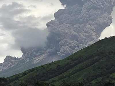 Nicaragua notifica una erupción en el volcán San Cristóbal