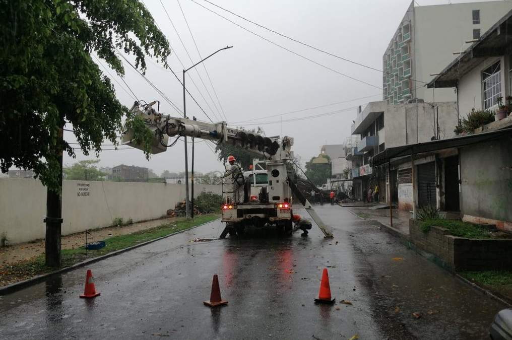 La CFE restableció el suministro eléctrico en los estados de Colima, Jalisco, Michoacán y Sinaloa.