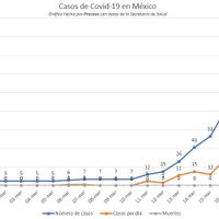 Reportan 46 contagios de coronavirus en 24 horas, para un total de 164